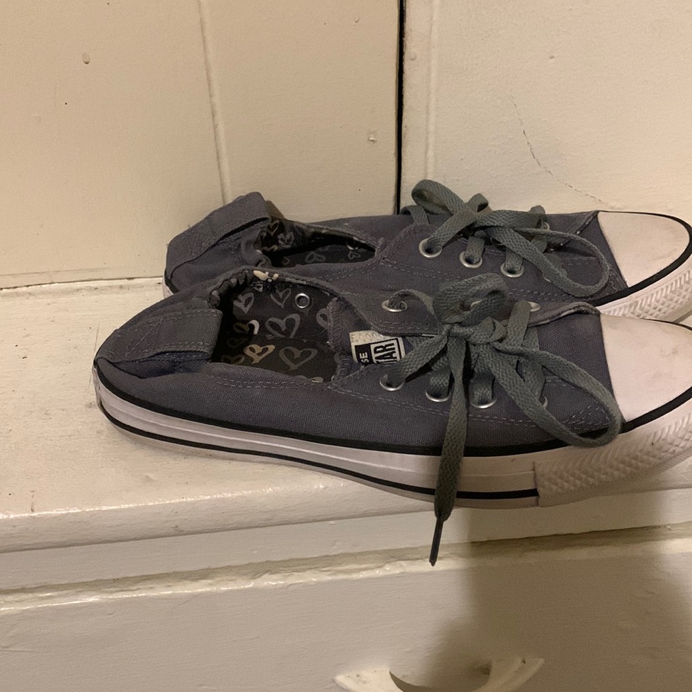 Dark grey Converse Sz 8